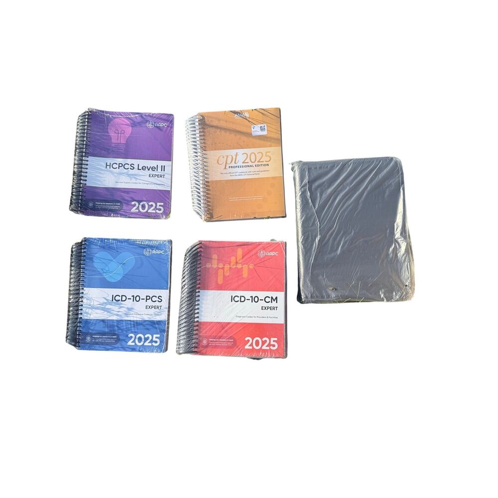 2025 Medical Coding Book Set AAPC AMA CPT ICD-10-CM PCS HCPCS Sealed